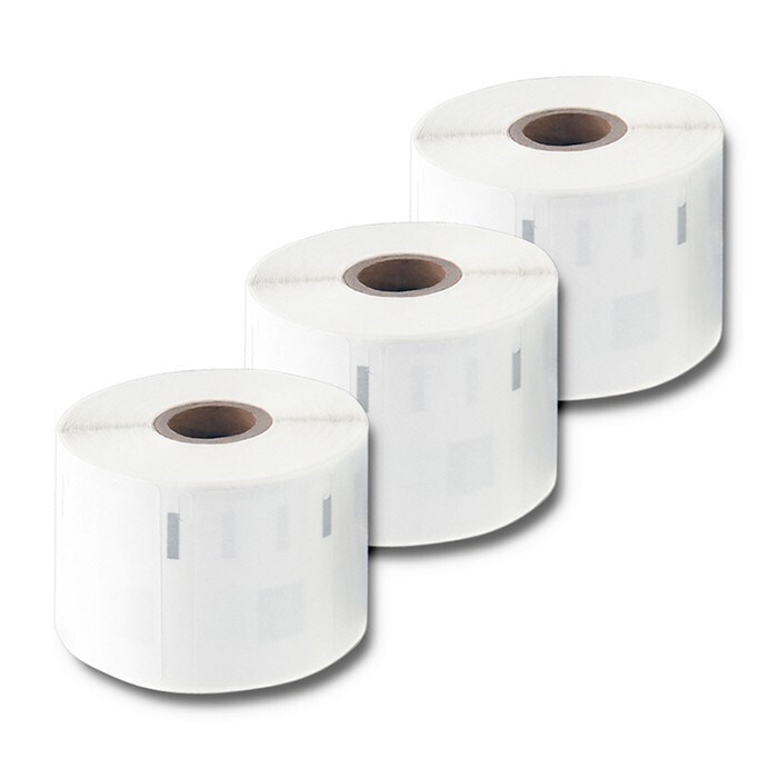 Qoltec LW-11354 S0722540 1000 Αυτοκόλλητες Ετικέτες σε Ρολό για Εκτυπωτή Ετικετών 57x32mm - Image 2