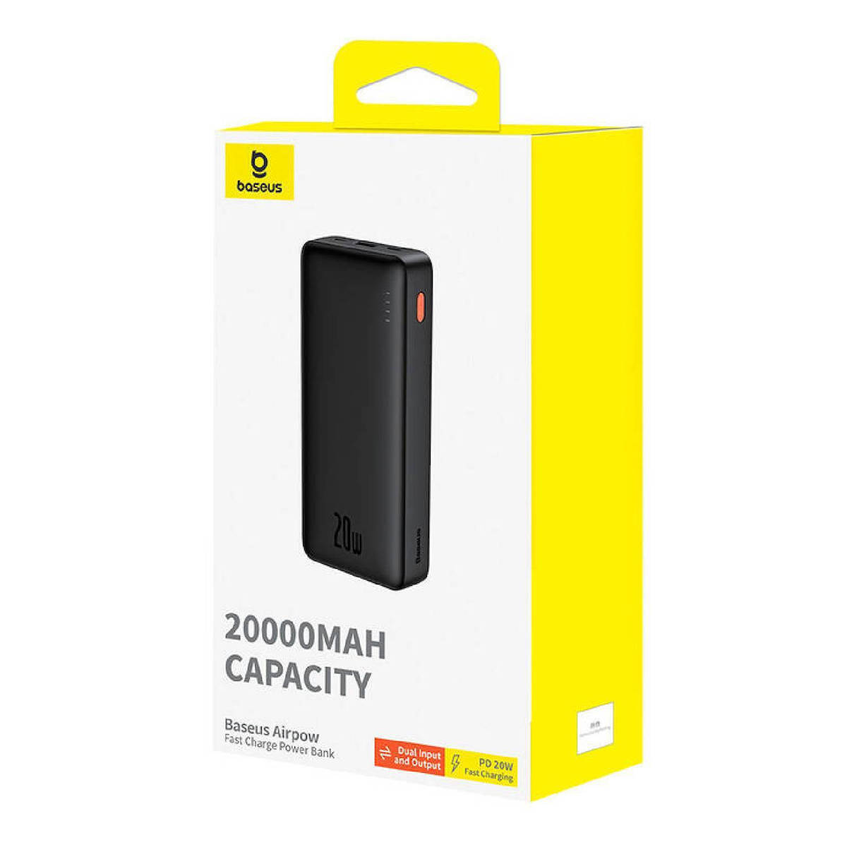 Baseus Airpow Power Bank 20000mAh 20W με Θύρα USB-A και Θύρα USB-C Μαύρο - Image 5