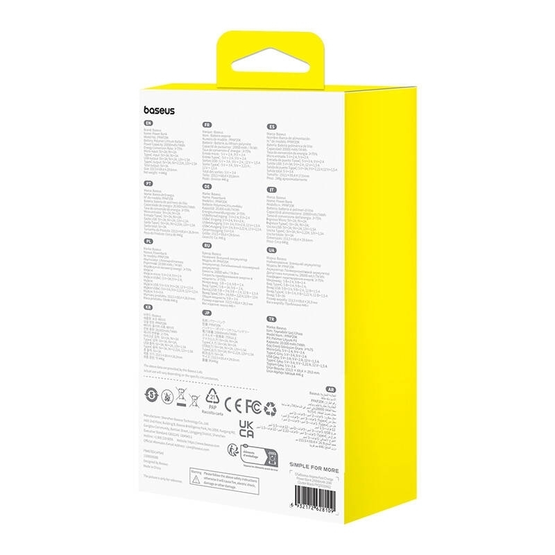 Baseus Airpow Power Bank 20000mAh 20W με Θύρα USB-A και Θύρα USB-C Μαύρο - Image 12