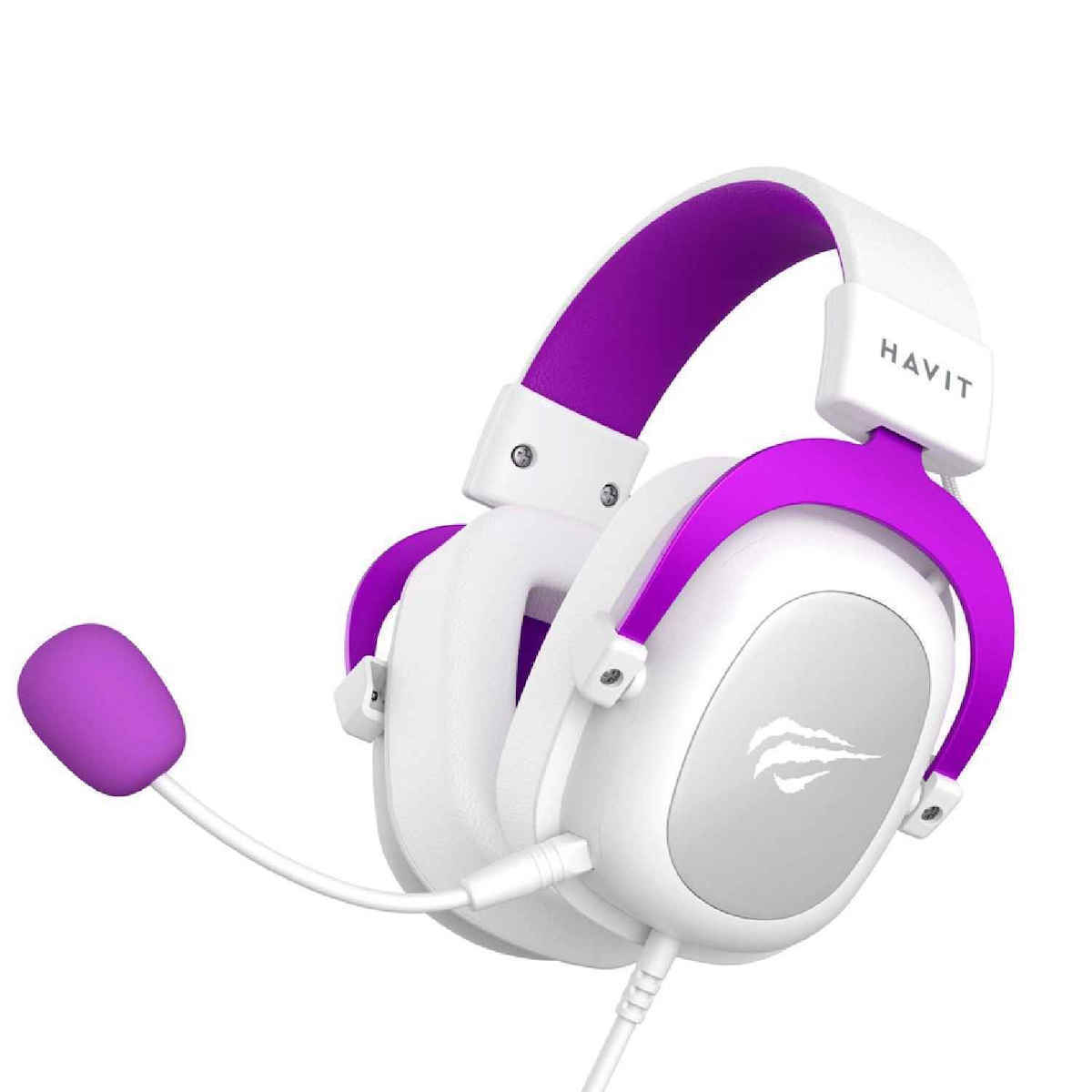 Havit H2002D Over Ear Gaming Headset με σύνδεση 3.5mm Μωβ - Image 5