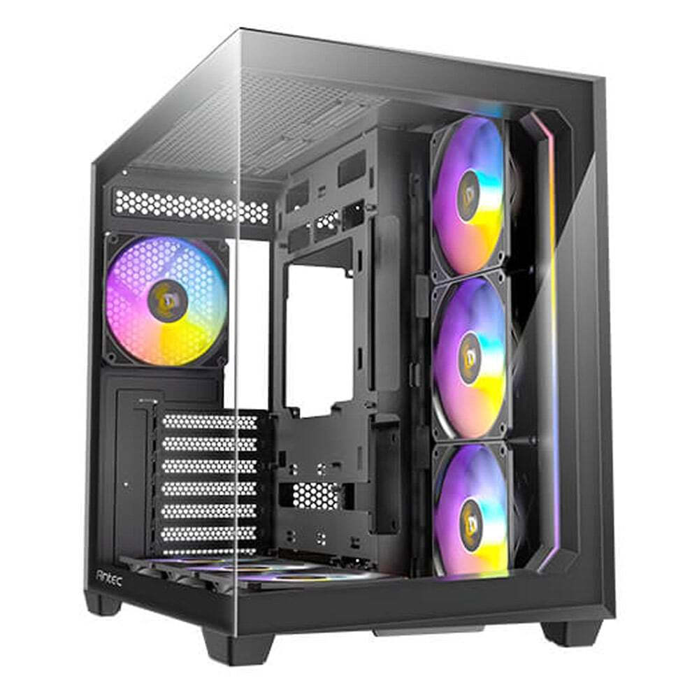 Antec C5 Gaming Midi Tower Κουτί Υπολογιστή με Πλαϊνό Παράθυρο και RGB Φωτισμό Μαύρο - Image 11