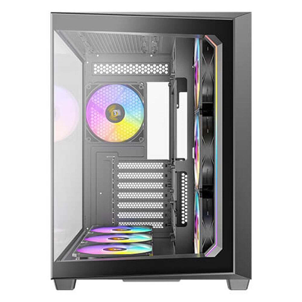 Antec C5 Gaming Midi Tower Κουτί Υπολογιστή με Πλαϊνό Παράθυρο και RGB Φωτισμό Μαύρο - Image 8