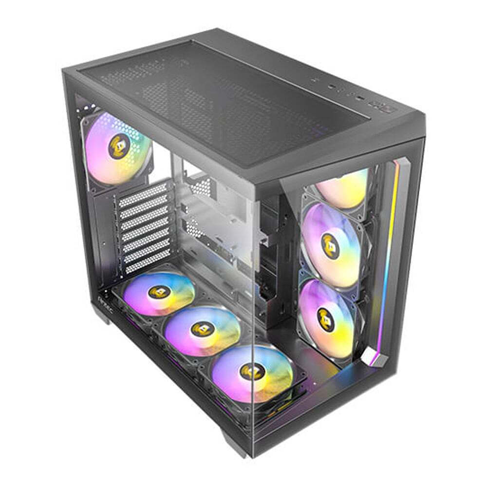 Antec C5 Gaming Midi Tower Κουτί Υπολογιστή με Πλαϊνό Παράθυρο και RGB Φωτισμό Μαύρο - Image 9