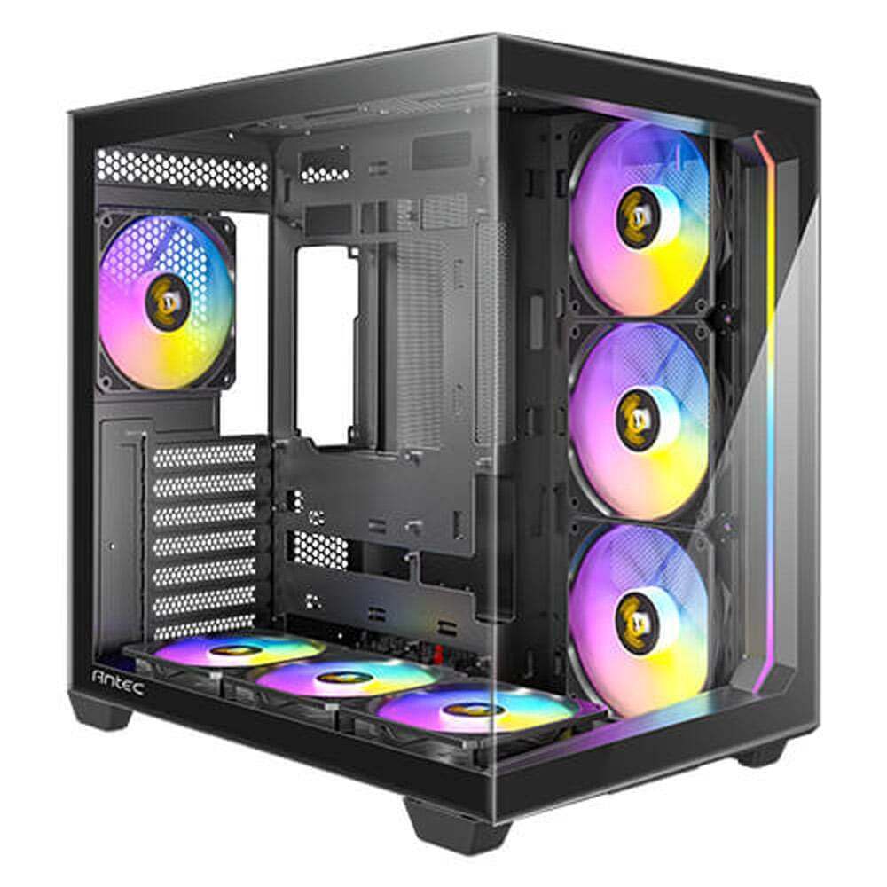 Antec C5 Gaming Midi Tower Κουτί Υπολογιστή με Πλαϊνό Παράθυρο και RGB Φωτισμό Μαύρο - Image 10