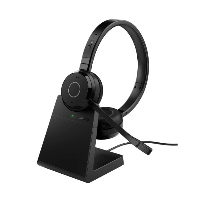 Jabra Evolve 65 Te Link Ms Mono Stand Wireless Headphones - Image 3