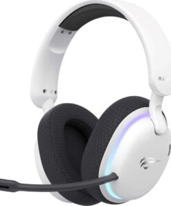 Havit Fuxi H7 Over Ear Gaming Headset με σύνδεση Bluetooth Λευκό