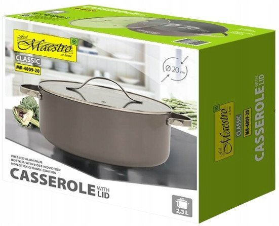 Maestro Βαθιά Κατσαρόλα από Αλουμίνιο 2.3lt / 20cm - Image 9