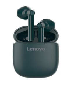 Lenovo HT30 Earbud Bluetooth Handsfree Ακουστικά με Θήκη Φόρτισης Dark Green