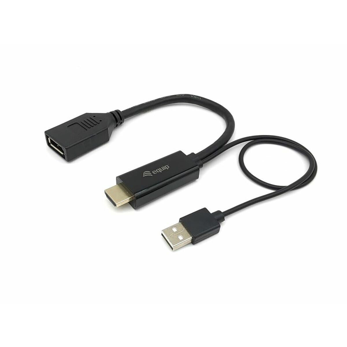Equip Μετατροπέας HDMI / USB-A male σε DisplayPort female 1τμχ 119039