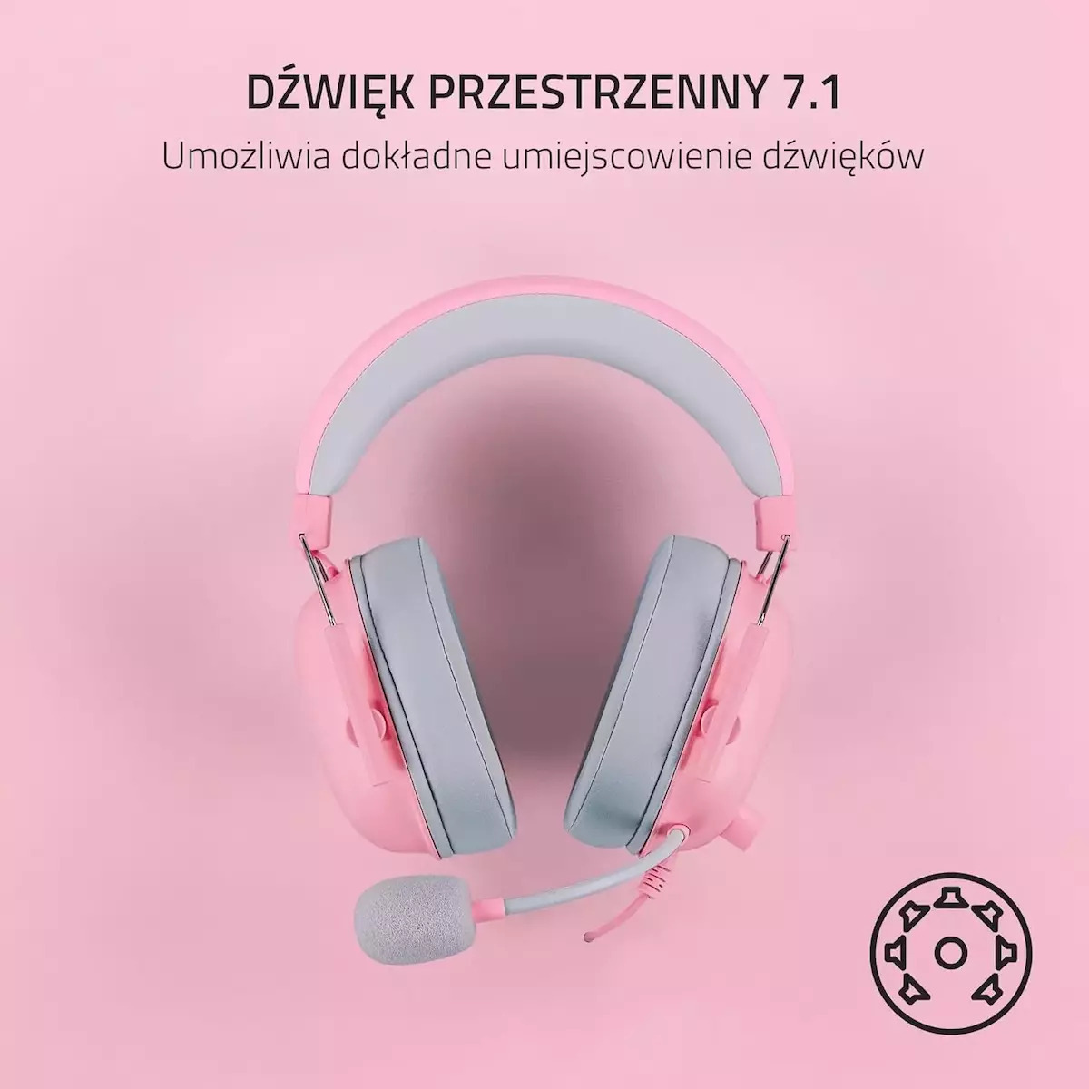 Razer BlackShark V2 X For Playstation Over Ear Gaming Headset με σύνδεση 3.5mm Quartz - Image 8