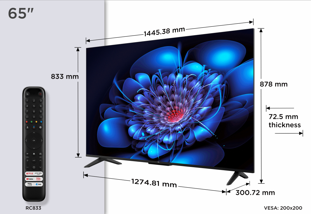 TCL Smart Τηλεόραση 65" 4K UHD LED P69K HDR (2025) 65P69K - Image 5
