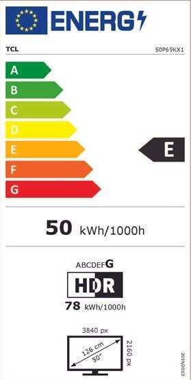 TCL Smart Τηλεόραση 50" 4K UHD LED P69K HDR (2025) 50P69K - Image 6