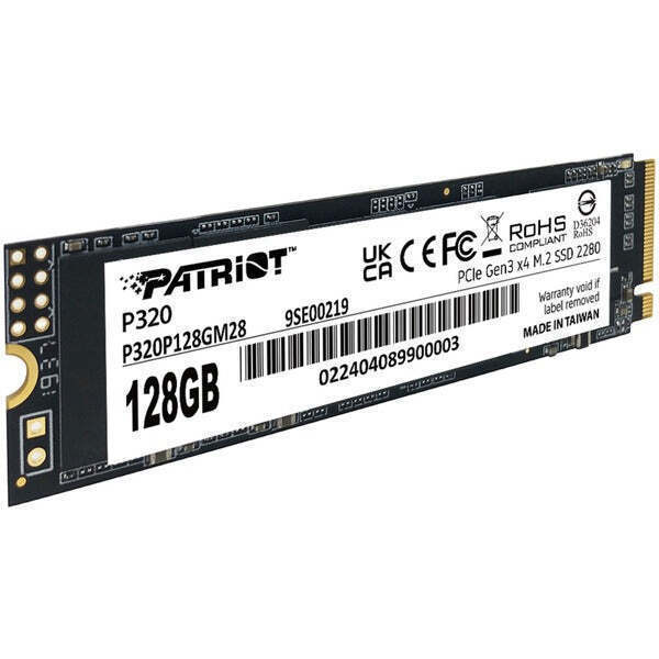 Patriot Viper P320 SSD 128GB M.2 NVMe PCI Express 3.0 P320P128GM28 - Image 2