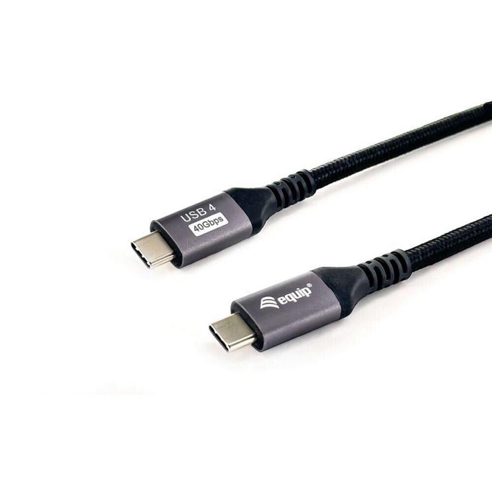 Equip USB 2.0 Cable USB-C male - USB-C Μαύρο 2m (128383)