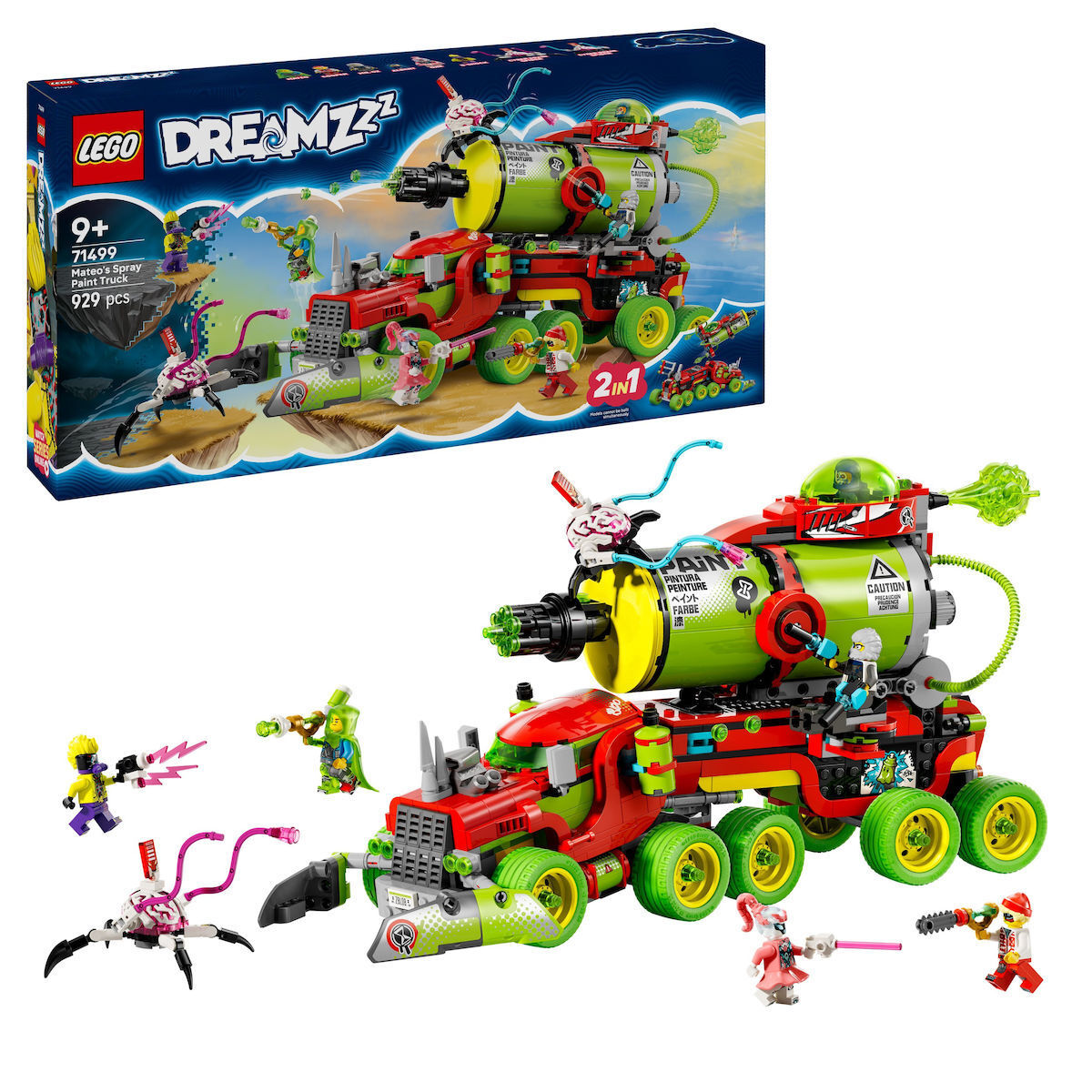 Lego DREAMZzz Mateo's Spray Paint Truck για 9+ Ετών 929τμχ