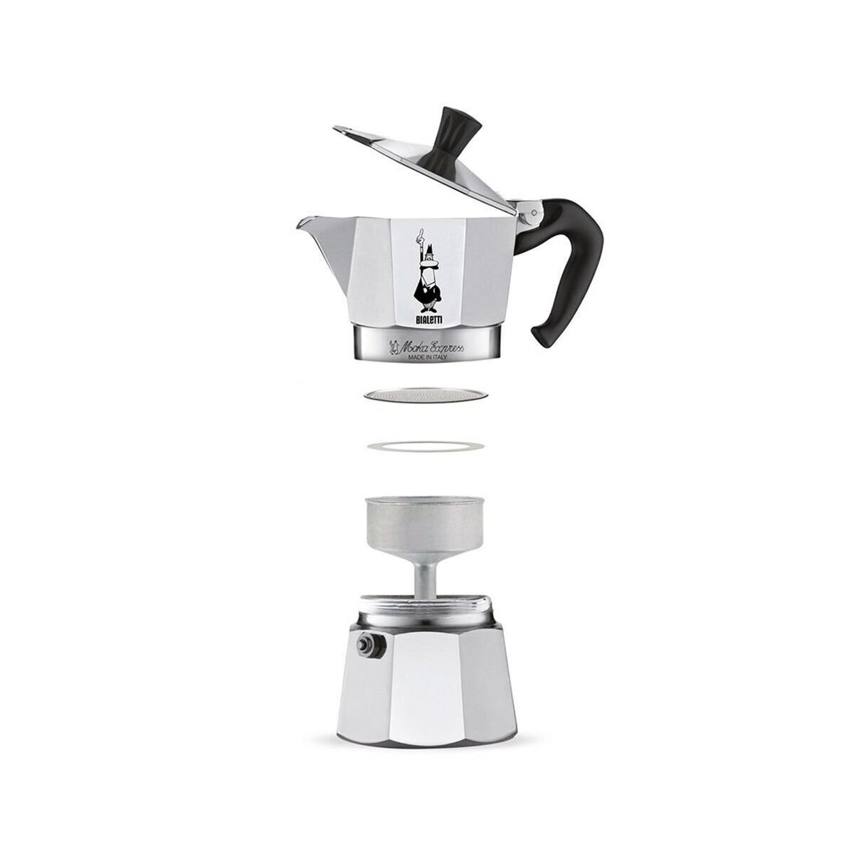 Bialetti Moka Express Μπρίκι Espresso 6cups Ασημί - Image 4