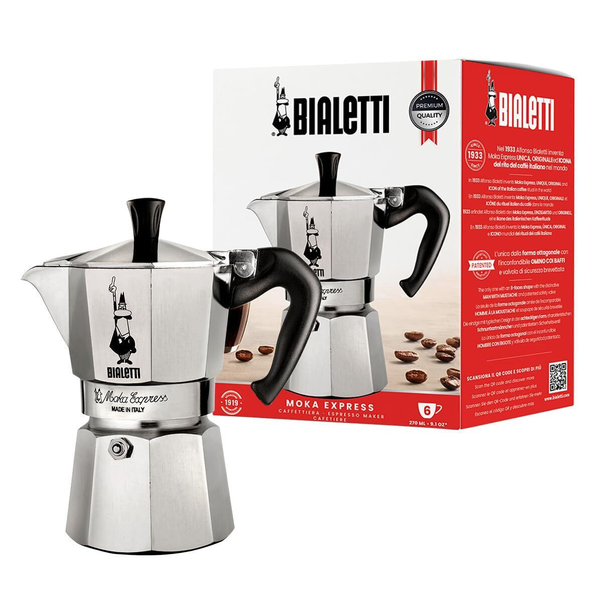 Bialetti Moka Express Μπρίκι Espresso 6cups Ασημί - Image 11