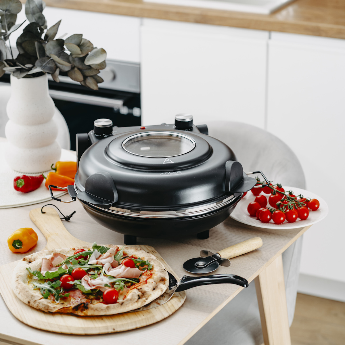 Adler AD 6314 Παρασκευαστής Πίτσας 1200W Γκρι - Image 6