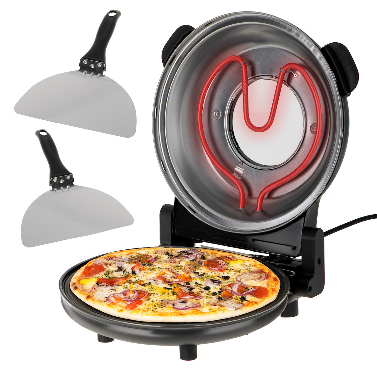 Adler AD 6314 Παρασκευαστής Πίτσας 1200W Γκρι - Image 4