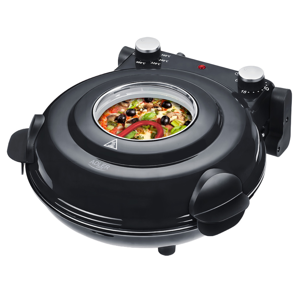 Adler AD 6314 Παρασκευαστής Πίτσας 1200W Γκρι - Image 2
