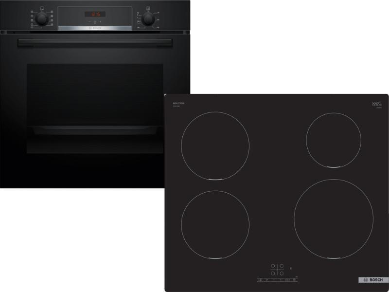 Bosch HBA514BB3 + PUE611BB5E HBA514BB3 Φούρνος άνω Πάγκου 71lt με Κεραμικές Εστίες Π59.4εκ. Μαύρος - Image 2