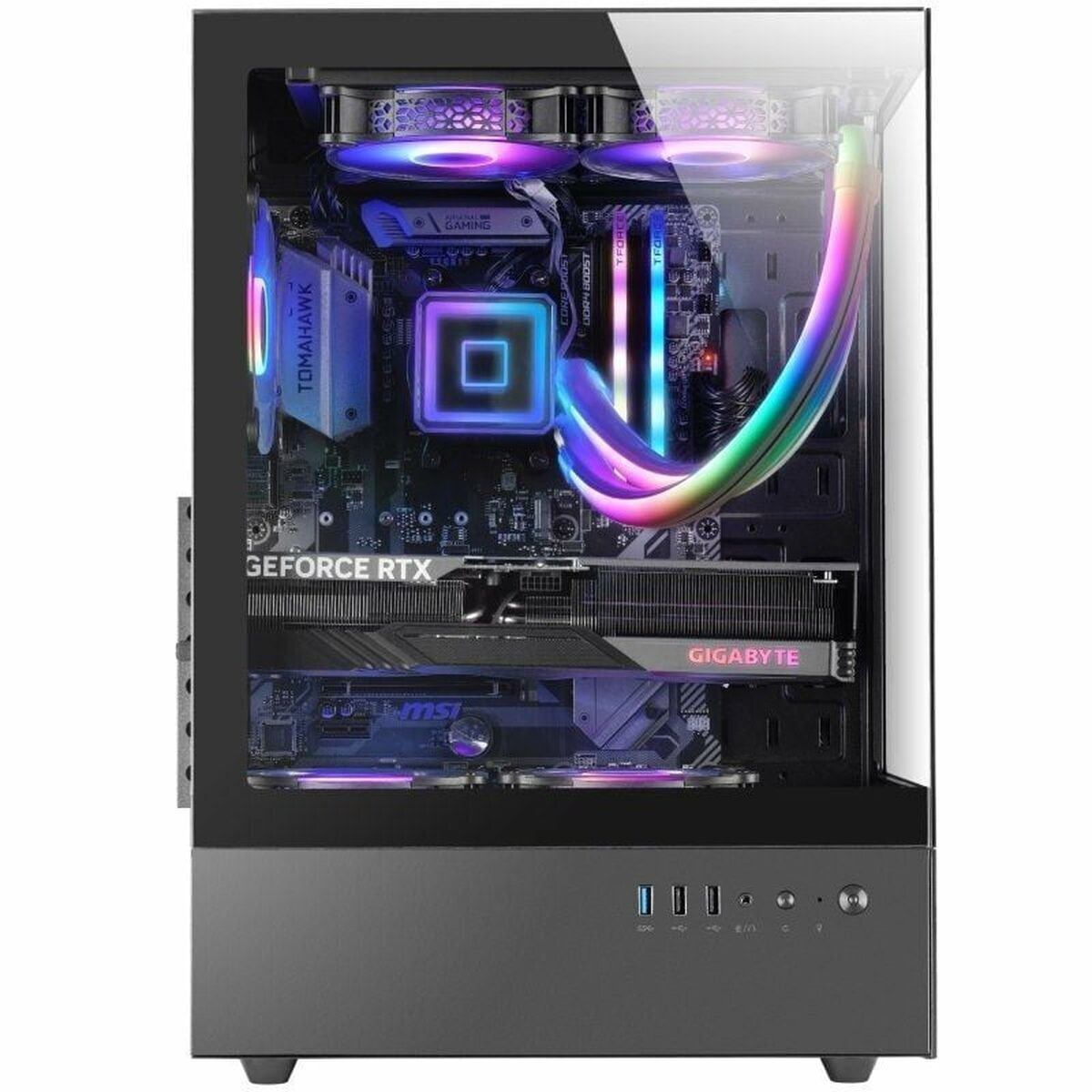 Mars Gaming MCXO Gaming Midi Tower Κουτί Υπολογιστή με Πλαϊνό Παράθυρο Μαύρο - Image 5