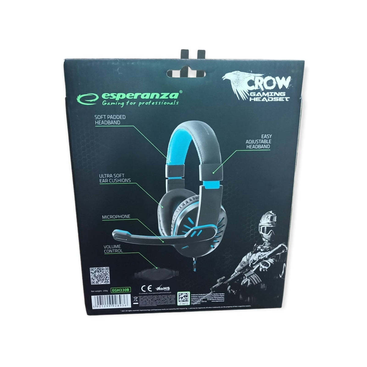 Esperanza Crow (Blue) Over Ear Μπλε - Image 6
