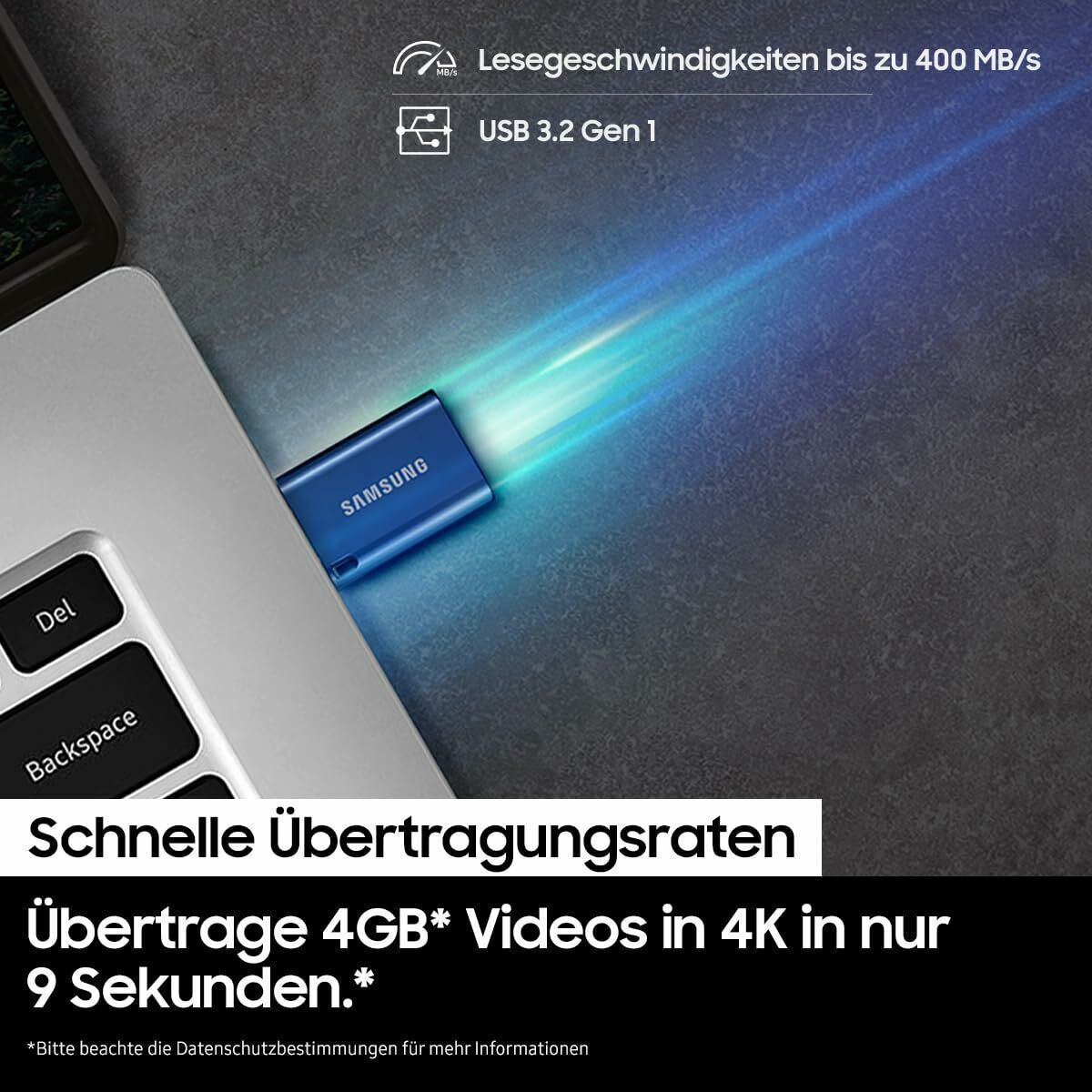 Samsung 512GB USB 2.0 Stick Γκρι - Image 6