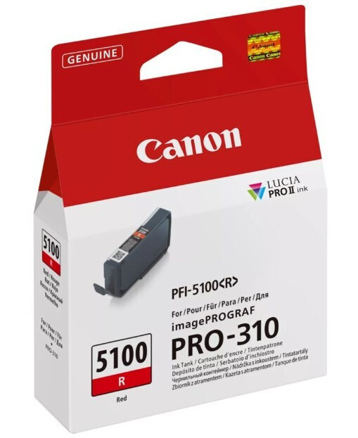 Canon PFI-5100 R Γνήσιο Μελάνι Εκτυπωτή InkJet Κόκκινο (6958C001) - Image 2