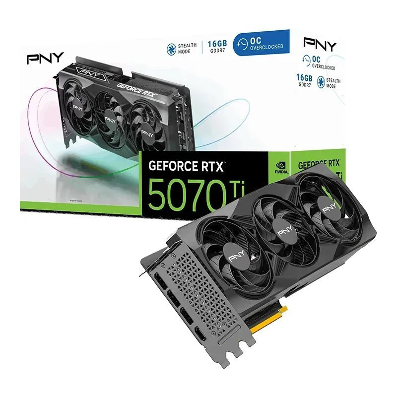 PNY GeForce RTX 5070 Ti 16GB GDDR7 OC Triple Fan Κάρτα Γραφικών VCG5070T16TFXPB1-O - Image 7