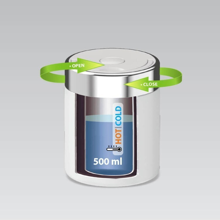 Maestro Δοχείο Φαγητού Λευκό 500ml - Image 3