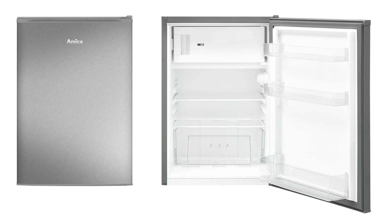 Amica Mini Bar 121lt Inox FM140.4X - Image 2
