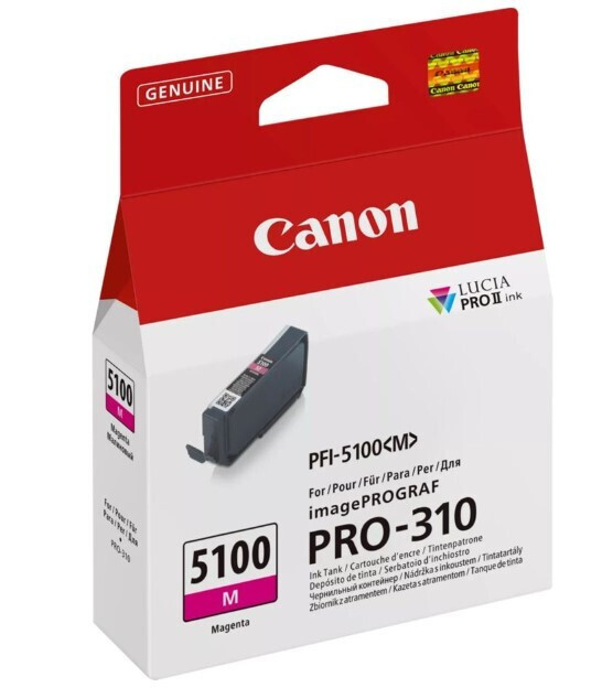 Canon PFI-5100 Γνήσιο Μελάνι Εκτυπωτή InkJet Ματζέντα (6954C001) - Image 2