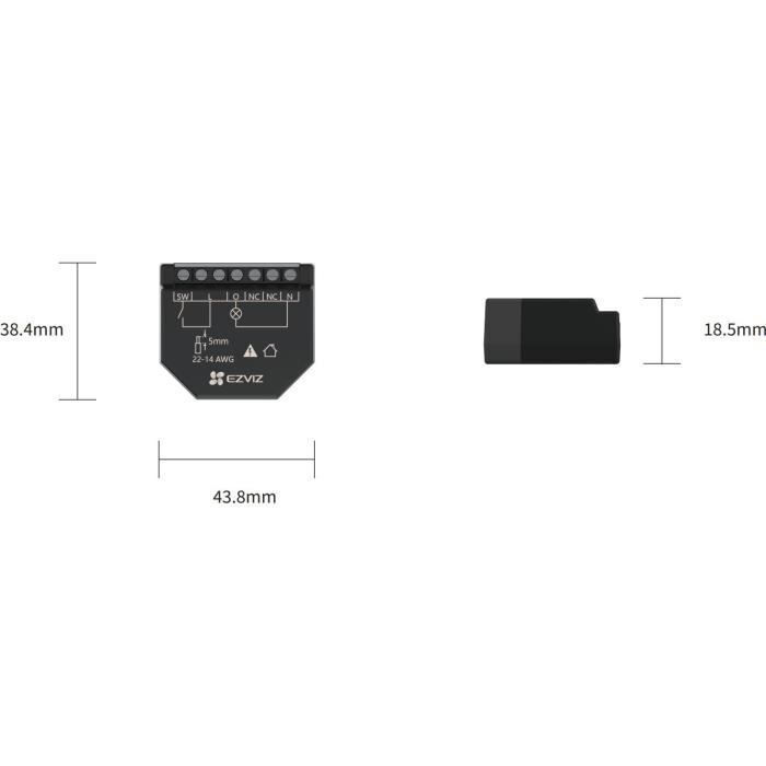 Ezviz Smart Ενδιάμεσος Διακόπτης Wi-Fi - Image 8