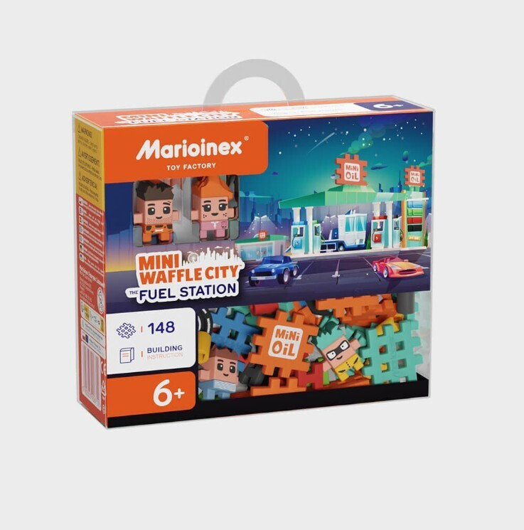 Marioinex Τουβλάκια Gas Station για 6+ Ετών 148τμχ 906996