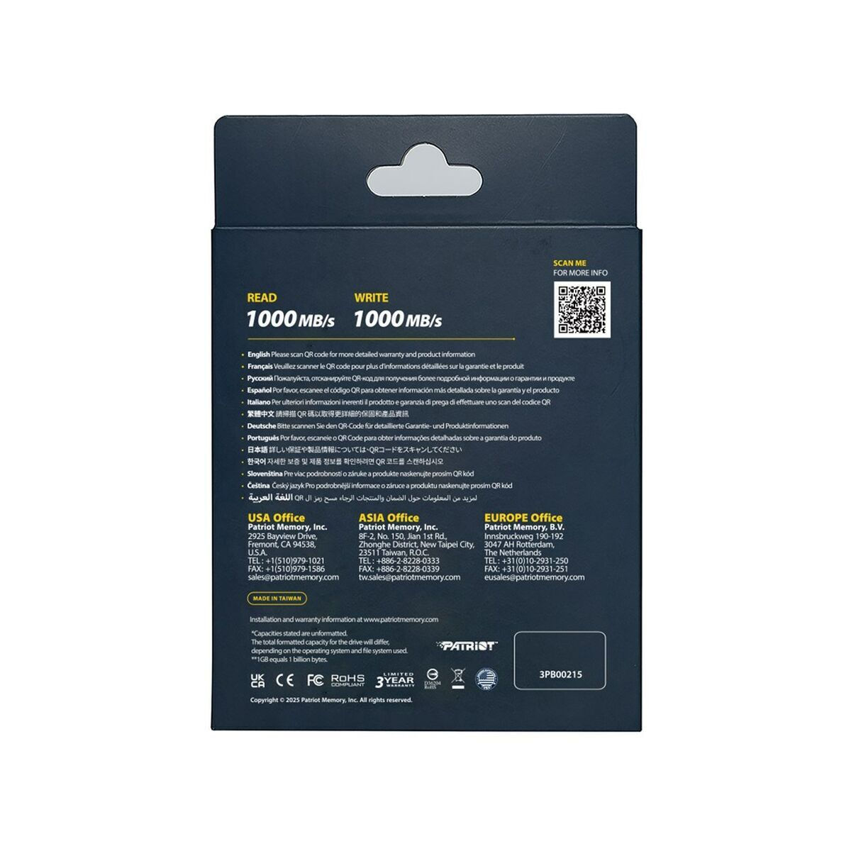 Patriot Transporter Lite USB-C SSD 1TB 2.5" - Image 6