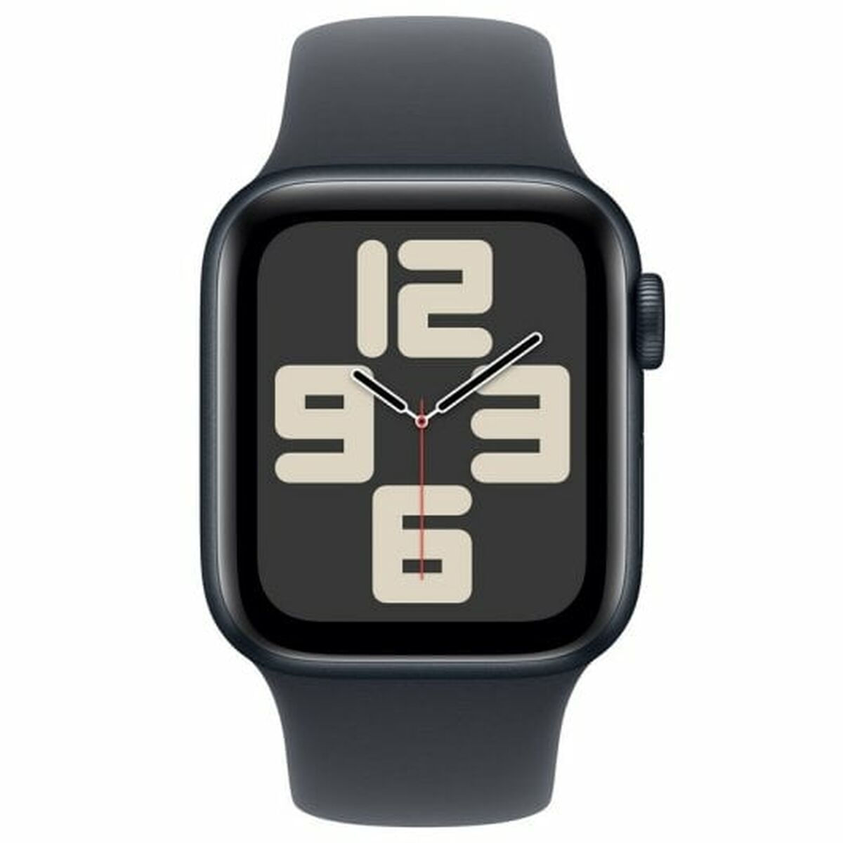 Apple Watch SE 2024 Aluminium 40mm Αδιάβροχο με Παλμογράφο (Midnight με Midnight Sport Band (S/M))