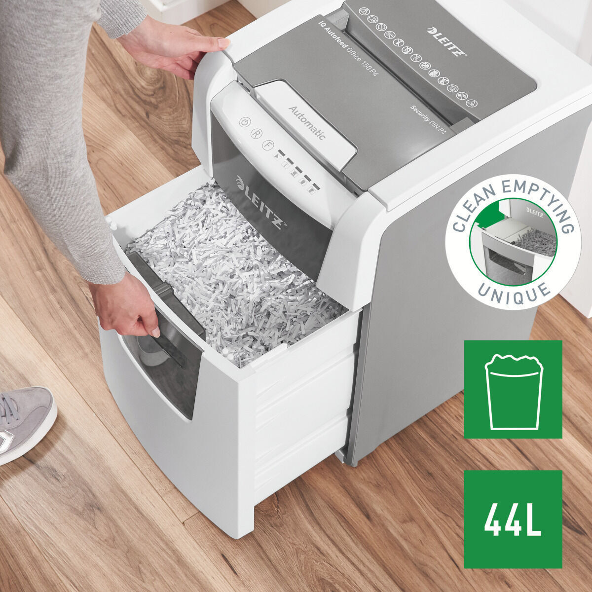 Leitz Καταστροφέας Εγγράφων Micro Cut 150 Φύλλων με Κάδο 44lt 80130000 - Image 7