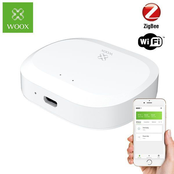 Woox v2 Smart Gateway Wi-Fi / Zigbee Συμβατό με Google Home & Alexa R7070 - Image 4