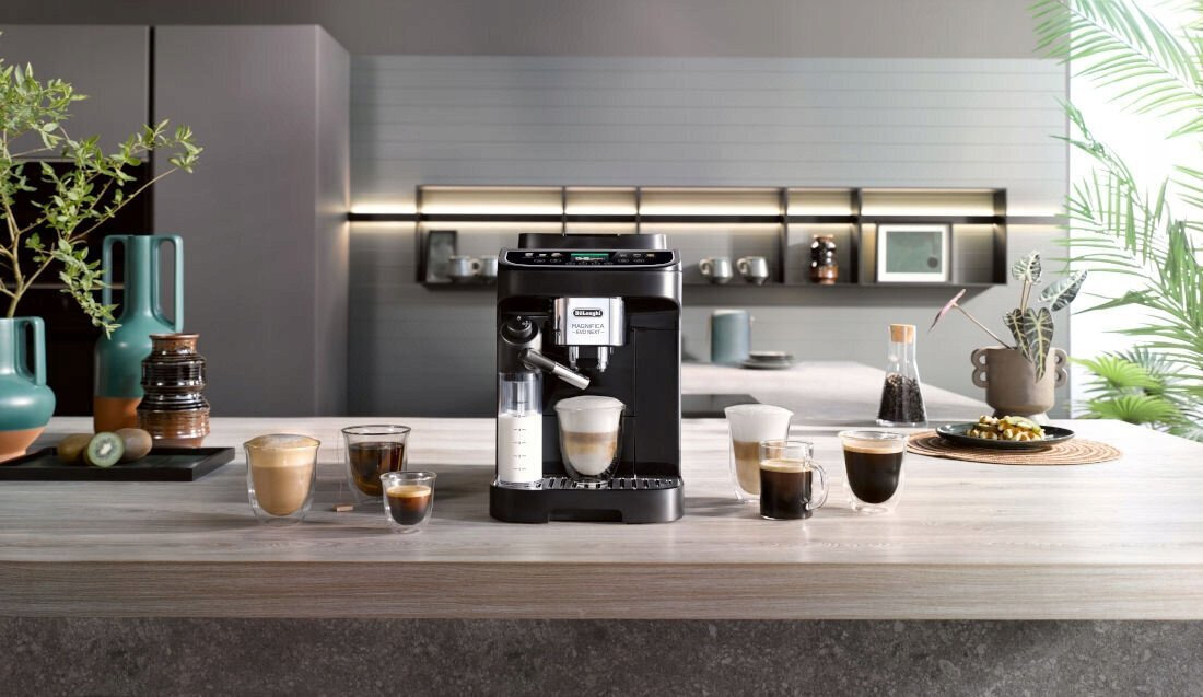 De'Longhi Magnifica Evo Next Αυτόματη Μηχανή Espresso 1450W Πίεσης 15bar για Cappuccino Μαύρη - Image 4