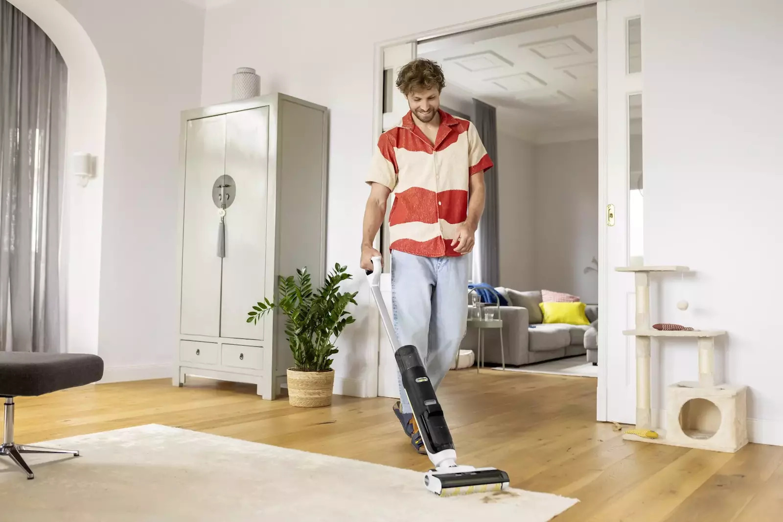 Karcher Fcv 3 Επαναφορτιζόμενη Σκούπα Stick 21.6V Λευκή - Image 4