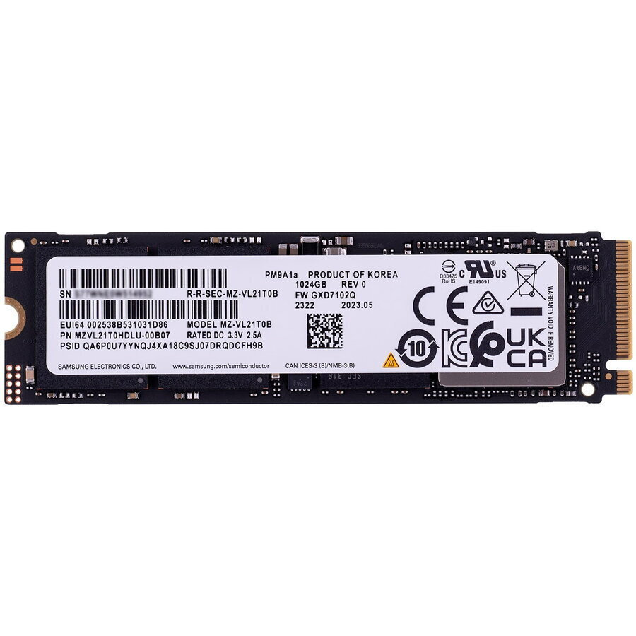 Samsung PM9A1a 1TB M.2 MZVL21T0HDLU-00B07 - Image 3