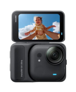 Insta360 GO Ultra Action Camera 4K Ultra HD Υποβρύχια Creator Bundle με Οθόνη Αφής 2.5" και Wi-Fi Midnight Black