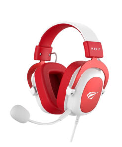 Havit H2002D Over Ear Gaming Headset με σύνδεση 3.5mm Red/White