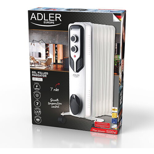 Adler Καλοριφέρ Λαδιού με 7 Φέτες 1500W - Image 9