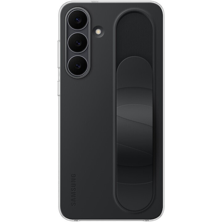 Samsung Standing Grip; Back Cover Σιλικόνης Μαύρο (Galaxy S25) EF-GS731CBEGWW - Image 2