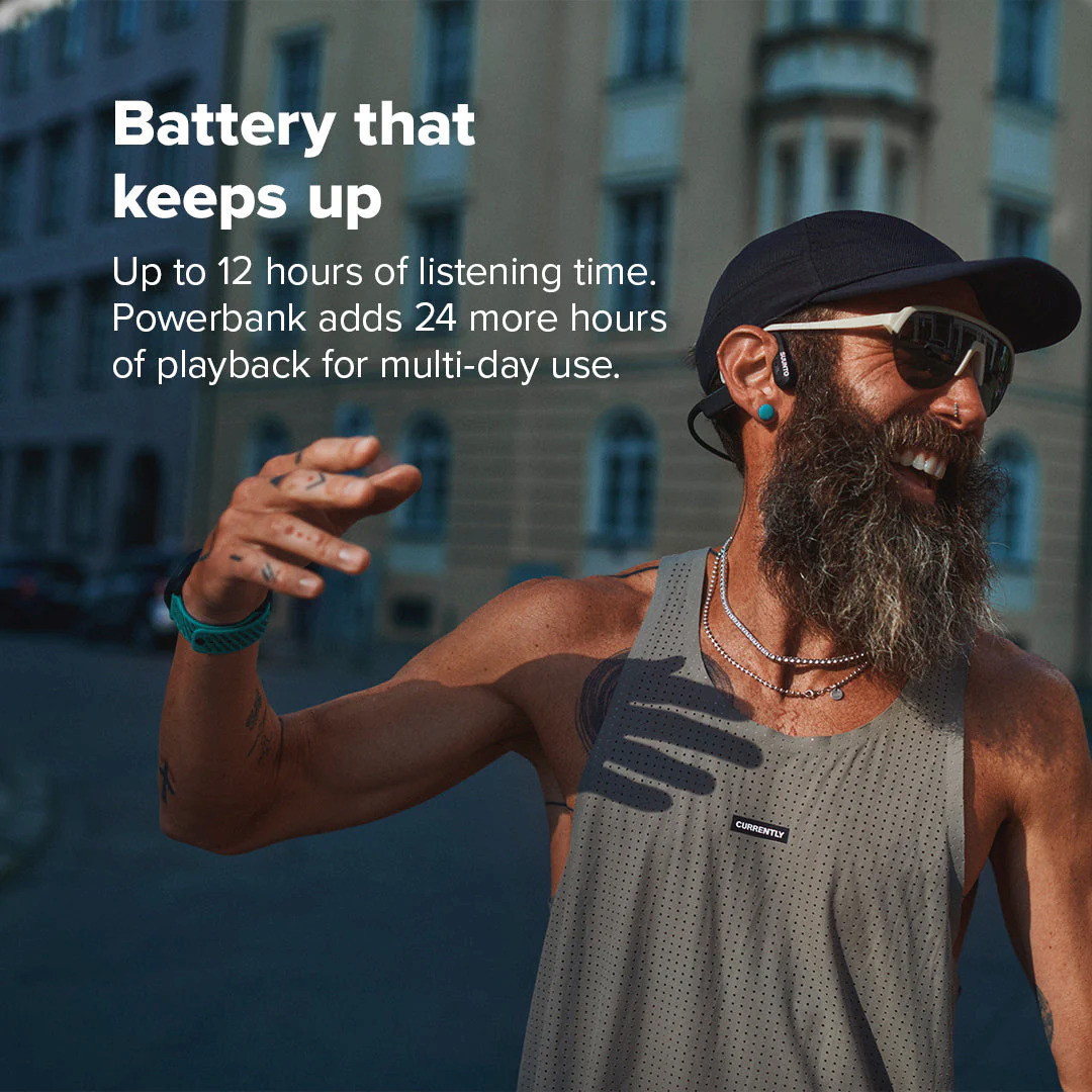 Suunto Wing 2 Bone Conduction Bluetooth Handsfree Ακουστικά με Αντοχή στον Ιδρώτα και Θήκη Φόρτισης Μαύρα - Image 5