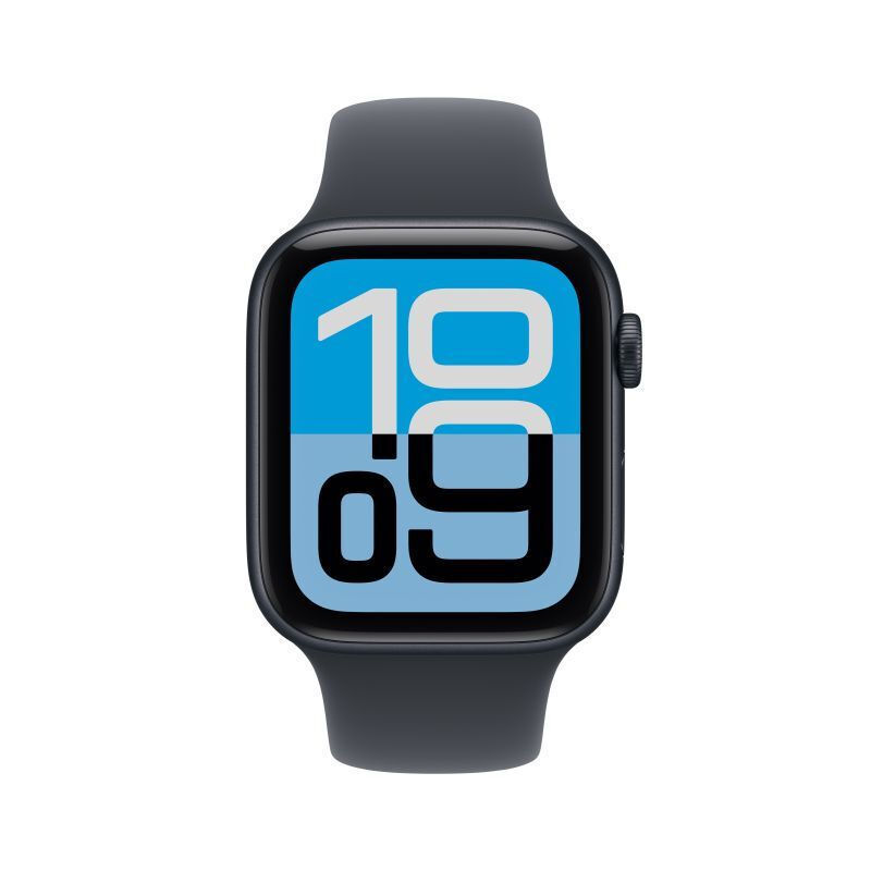 Apple Watch SE 3 Aluminium 44mm Αδιάβροχο με Παλμογράφο (Midnight Aluminium Case with Midnight Sport Band - S/M)