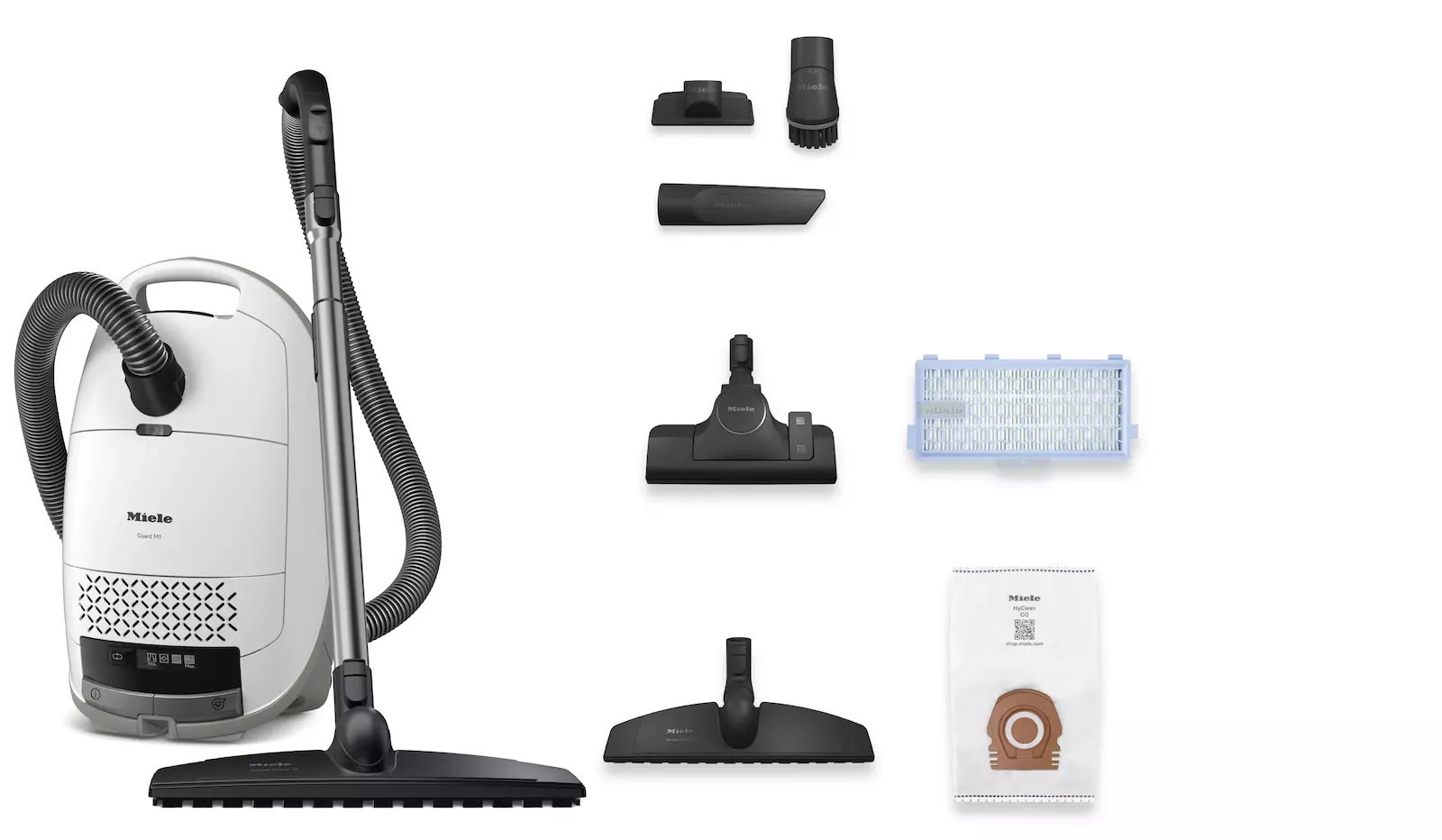 Miele Guard M1 Parquet 890W με Κάδο Λευκή