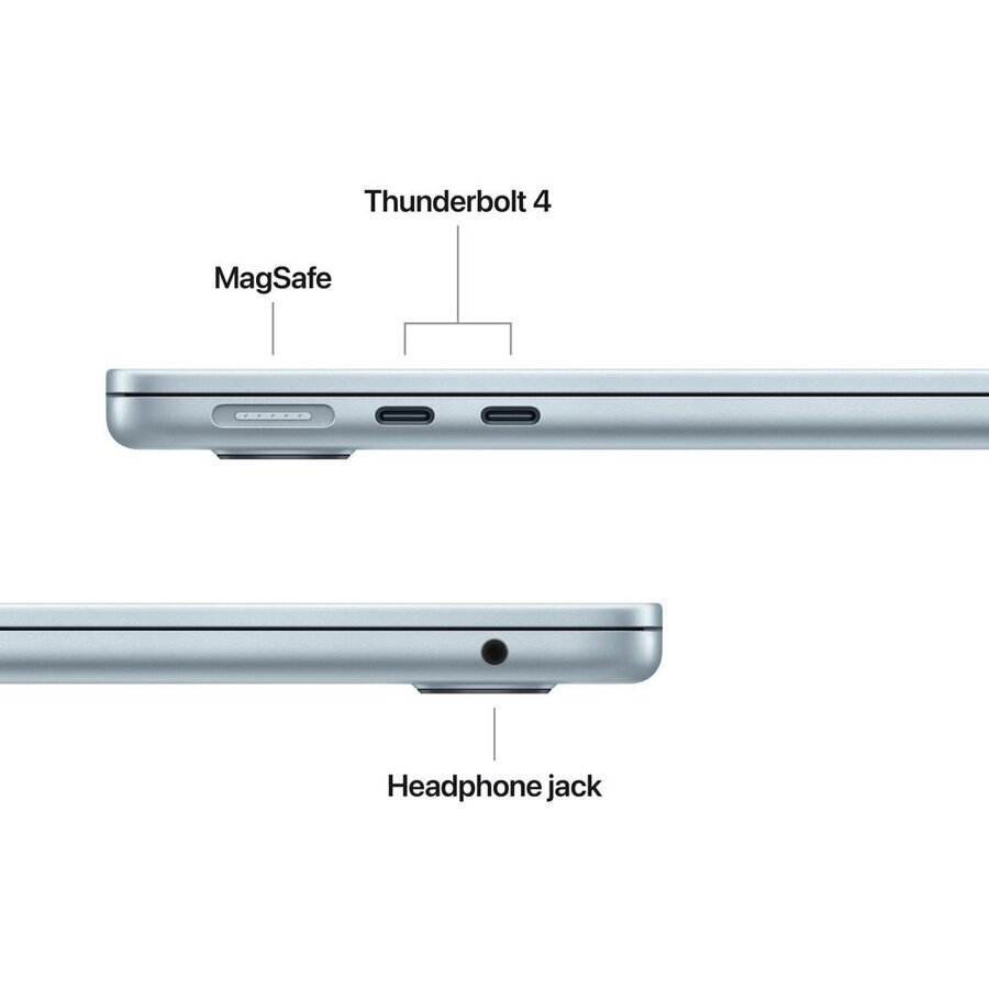 Apple MacBook Air 13.6" IPS Retina Display (M4-10‑core/16GB/256GB SSD/8-Core GPU) Sky Blue (US Keyboard) - Image 3